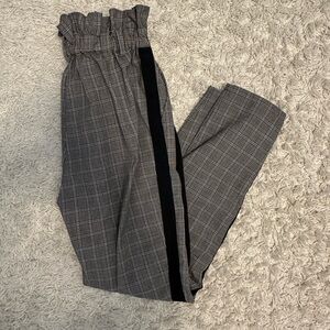 Wild Honey Checkered Ruffle Pants